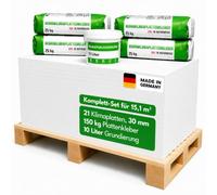 Plaque climatique en silicate de calcium de 30 mm pour l'intérieur - Panneaux de silicate de calcium contre la moisissure et l'humidité - Isolation et isolation durables pour cave, pièces humides