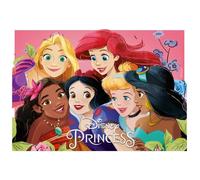 Plaque Comestible Gâteau - DEKORA - Princesses - Rose/Fuchsia - 15x21cm
