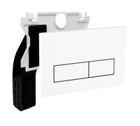 Plaque Commande WC Mat pour Geberit Duofix Sigma/Delta/BASIC Blanc | Empyreal De Commande Pour Réservoirs De WC, Double Chasse D'Eau, Avec 1 Trappe De Visite