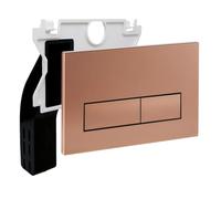 Plaque Commande WC Mat pour Geberit Duofix Sigma/Delta/BASIC Bronze | Empyreal De Commande Pour Réservoirs De WC, Double Chasse D'Eau, Avec 1 Trappe De Visite