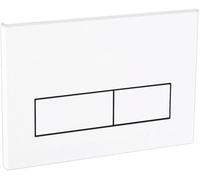 Plaque Commande WC Suspendu Mat pour Geberit Sigma01 20 30, Gris argenté | Plaque de Chasse WC Double Touche, Panneau de Commande Durable avec Réglage du Débit, 246x164 mm