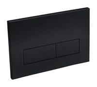 Plaque commande WC suspendu Mat pour Geberit Sigma01 20 30, Noir | Plaque de Chasse WC Double Touche, Panneau de Commande Durable avec Réglage du Débit, 246x164 mm