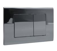 Plaque Commande WC Suspendu pour Geberit Sigma 01, 20,30,UP300/320 Chromé | Chasse D'eau,Bouton Poussoir, Déclenchement，Double Flushing, Modèle 115770115,245 × 164 Mm