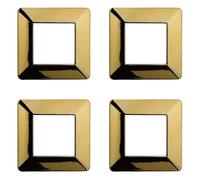 Plaque compatible ViMAR plana, plaques en plastique ensemble 4 pièces 2 places pour remplacement des plaques existantes - s'adaptent parfaitement au support d'origine