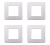 Plaque compatible ViMAR plana, plaques en plastique ensemble 4 pièces 2 places pour remplacement des plaques existantes - s'adaptent parfaitement au support d'origine