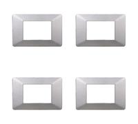 Plaque compatible ViMAR plana, plaques en plastique set de 4 pièces 3 places pour remplacement des plaques existantes - s'adaptent parfaitement au support d'origine