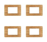 Plaque compatible ViMAR plana, plaques en plastique set de 4 pièces 3 places pour remplacement des plaques existantes - s'adaptent parfaitement au support d'origine