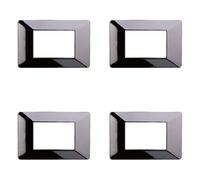 Plaque compatible ViMAR plana, plaques en plastique set de 4 pièces 3 places pour remplacement des plaques existantes - s'adaptent parfaitement au support d'origine