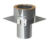 Plaque d’adaptation avec insert rond - double paroi - Reuter DW-BLUE 80 mm