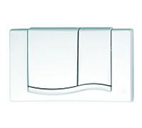 Mepa Plaque d' Mepa MepaWave 420501, blanc pour réservoir (ancien) A21 / E21 2 chasse
