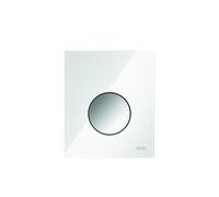 Plaque d'actionnement d'urinoir TECE Plaque d'actionnement d'urinoir TECEloop verre y compris cartouche, 9242660, Couleur: Verre blanc, boutons chromés brillants
