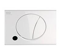 Mepa Ellipse Sanicontrol plaque d'actionnement 718326 pour Air- WC version 950, blanc