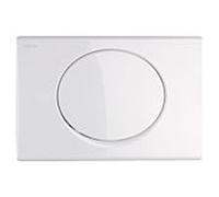 plaque d'actionnement Mepa Sun 421661 blanc, start / stop technologie de rinçage