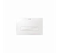 Plaque d'actionnement UNIFIX Kludi 30PP0143 244 x 160 mm blanc brillant