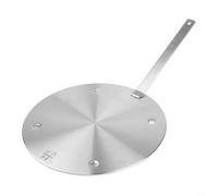 Plaque d'adaptation à induction - Disque répartiteur de chaleur - Grande taille avec poignée isolante - Pour cuisson à moka (240 mm)