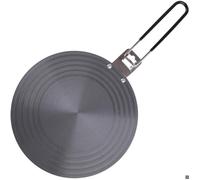 Plaque d'adaptation pour cuisinière à induction en verre, poignée rabattable, diamètre 24 cm, épaisseur 4 mm