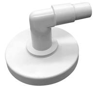 Plaque d'aspiration pour skimmer de piscine coudée à 90 degrés en PVC | Connecte efficacement les systèmes de nettoyage de piscine à l'aide d'une plaque d'aspiration en PVC avec un petit coude à 90