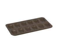 Gobel - Moule à madeleines antiadhérent - 12 empreintes 39,5 x 20 x 1,7 cm | Fabriqué en France ; empreinte 8cm, sans PFAS, résiste 250°C ; madeleines croustillantes, moelleuses, qualité pro
