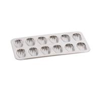 Plaque de 12 madeleines en fer blanc Gobel