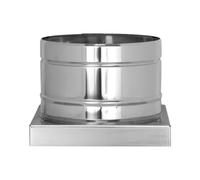 Plaque de base avec écoulement des condensats (en bas) - double paroi - TEC-DW-CLASSIC 150mm