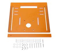 Plaque de Base de Machine de découpe 28x25cm, coupe Oblique, support de coupe portatif, plaque inférieure d'insertion pour le travail du bois pour moteur de 4 pouces