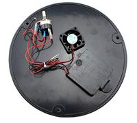 Plaque de Base de Remplacement LotusGrill avec Ventilateur et unité de Commutation - prête à Installer et câblée pour LotusGrill sans Port USB