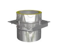Plaque de base intermédiaire avec cannelure pour colliers de fixation - double paroi - eka complex D 500 mm