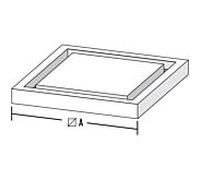 Plaque de base pour arbre léger Bertrams Camino-fix 02FP14 dimensions 140/140 mm