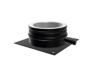 Plaque de base pour montage au sol, évacuation latérale - double paroi - Schiedel PERMETER 130 mm