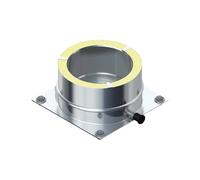 Plaque de base pour montage mural/au sol - double paroi - Raab DW 25 Optilife 150 mm