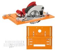 Plaque de base pour scie circulaire, guide de scie circulaire, plaque d'insertion pour table de routage, mini-bancs de travail pour le bois, plaque pivotante pour routeur compatible avec des lames de