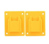 Plaque de base pour support de machine à outils électriques 2 pièces dispositif de fixation mural adapté à l'accessoire de matériel de perceuse électrique 18 V 20 V pour un (Yellow)
