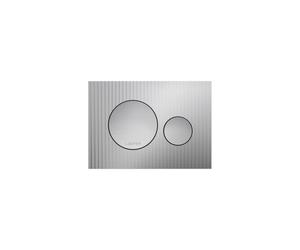 Plaque de cde ineo moondance dispositif double chasse chromé satiné 203x6x145 - LAUFEN H9001160070001