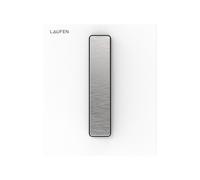 Plaque de cde urinoir lis ineo au102 en verre blc bouton en acier br 125x10x145 - LAUFEN H9091021940001