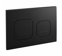 Plaque de Chasse de WC Mat pour Geberit Sigma Série, Noir | Plaque de Chasse de Remplacement à Double Touche pour Réservoirs Encastrés 245 × 164 mm, 115770115