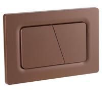 Plaque de chasse d'eau pour WC, double chasse, compatible avec Geberit Sigma, finition bronze