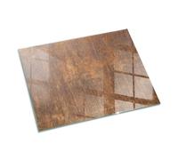 Plaque de Cheminée 80x60 cm Plaque de Protection Contre Les Étincelles pour Poêle Résistant à la Chaleur Rectangulaire Protecteur de Sol Imprimé Élégant - Texture Rouille sur métal