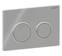 Plaque de commande chromée - brillante/mat - Oméga 20 - Geberit