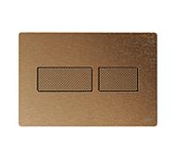 Plaque de commande de toilette TECEsolid 9240435 bronze brossé avec structure en diamant
