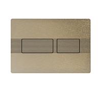 Plaque de commande de toilette TECEsolid 9240437 nickel brossé avec structure en ligne