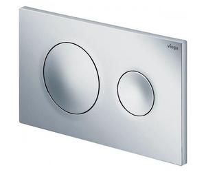 Plaque de commande double touche - chromée - Visign for Style 20 VIEGA