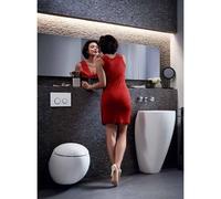 Plaque de commande double touche Omega 20 Chomé brillant / mat GEBERIT