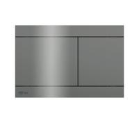 plaque de commande en acier inoxydable double touche, revêtement PVD, Gun Metal (SATATDA)