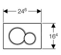 Geberit Plaque de déclenchement pour WC Sigma01 chromé 115.770.KA.5
