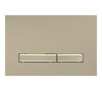 Plaque de commande Geberit Sigma50 - chasse d'eau à 2 boutons - boutons rectangulaires - laiton/mes.geb./easy-to-cl 115.672.QF.2