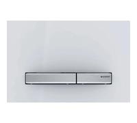 Plaque de commande Geberit Sigma50 - chasse d'eau à 2 boutons - carré - blanc/chrome brillant 115.788.11.2