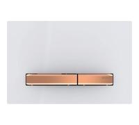 Geberit Plaque de déclenchement Sigma50 115.670.11.2 – double chasse, blanc / or rose