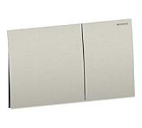 Geberit Plaque de commande Sigma70 115622ID1 double chasse, carrée, nickel brossé, facile à nettoyer