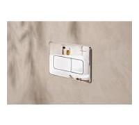 Plaque de commande Hansgrohe iFrame Original Q 66001000 pour double chasse d'eau, en plastique chromé