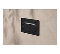Plaque de commande hansgrohe iFrame Original S 66002670 pour double chasse d'eau, plastique, noir mat